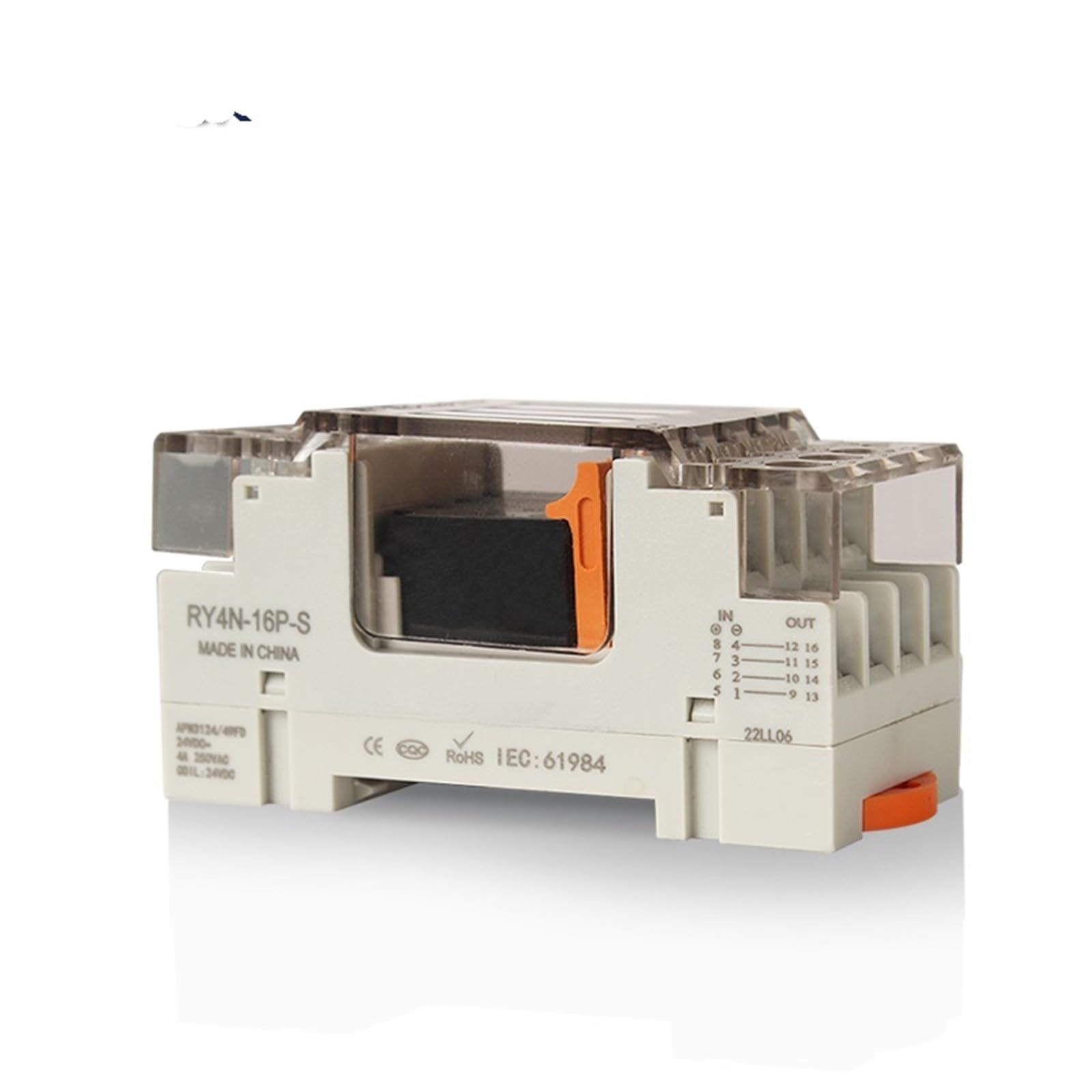 Prise de relais 5A 250VAC RY4N-16P-S connecteur de rechange mini interrupteur - 8