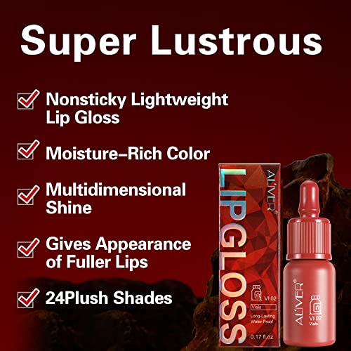 Sefudun 6Pcs Liquid Lipsticks,Waterproof Lasting Lipstick Gift Set,High Pigment Lipsticks Professional Lip Stain Lip Gloss Lip Stain #TOP1