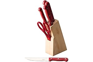 Red Knife Set