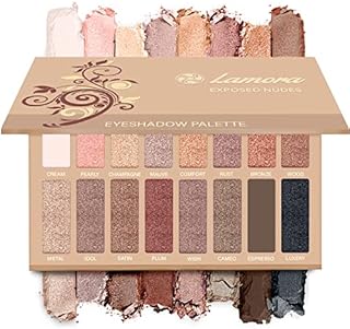 Best Pro Eyeshadow Palette Makeup - Matte Shimmer 16 Colors - Highly Pigmented - Professional Nudes Warm Natural Bronze Neutral Smoky Cosmetic Eye Shadows