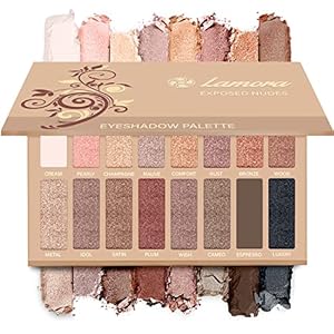 Best Pro Eyeshadow Palette Makeup – Matte Shimmer 16 Colors – Highly Pigmented – Professional Nudes Warm Natural Bronze Neutral Smoky Cosmetic Eye Shadows