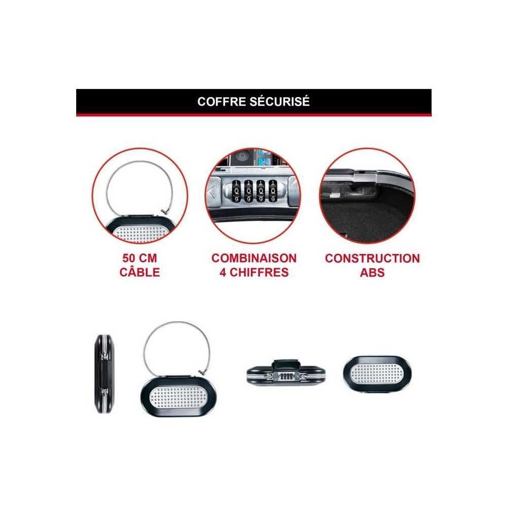 Master Lock Master Mini coffre-fort 5900 Noir 129 x 240 mm