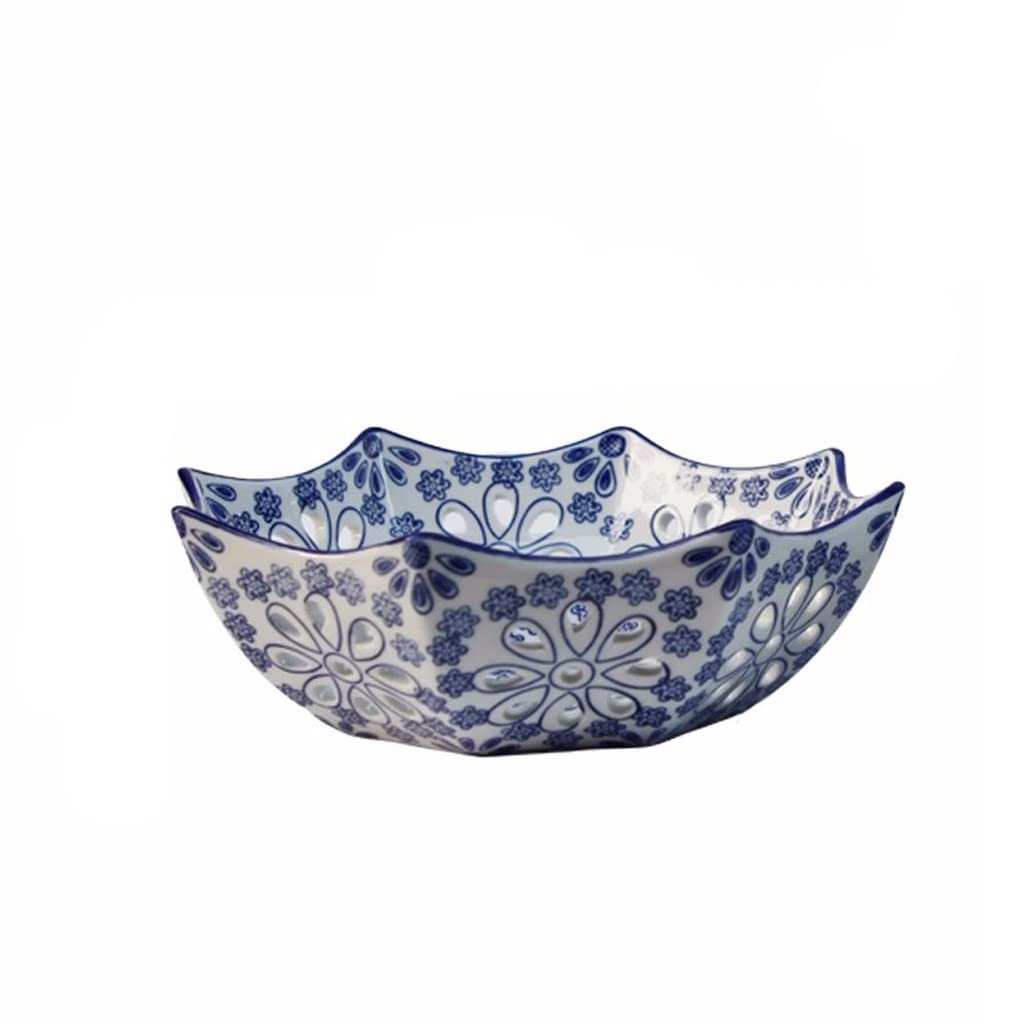 Talerz do przechowywania owoców i warzyw – porcelanowa ceramiczna pusta skórka melona do przekąsek i suszonych owoców – idealna do aranżacji blatu kuchennego