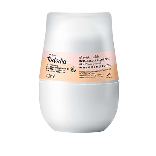 Desodorante Antitranspirante Roll-on Tododia Manga Rosa e Água de Coco 70 ml