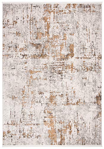 Tapete SAFAVIEH Shivan 66x122 cm Gris y Dorado miniatura 1