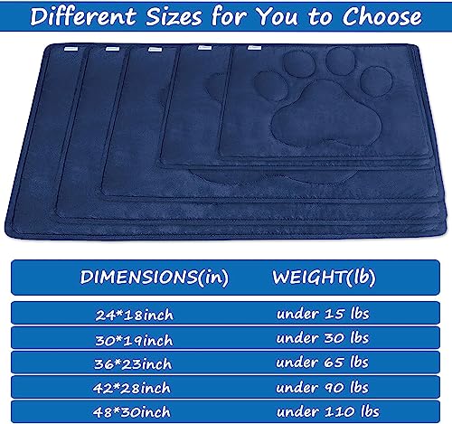 2 Pack Dog Crate Pad (23″x 36″), Dog Crate Mat with Anti-Slip Bottom, Dog Mats for Sleeping, Breathable Dog Crate Bed Kennel Pad, Washable Dog Bed Crate Mat, Navy&Grey 2 Pack Dog Crate Pad (23″x 36″), Dog Crate Mat with Anti-Slip Bottom, Dog Mats for Sleeping, Breathable Dog Crate Bed Kennel Pad, Washable Dog Bed Crate Mat, Navy&Grey