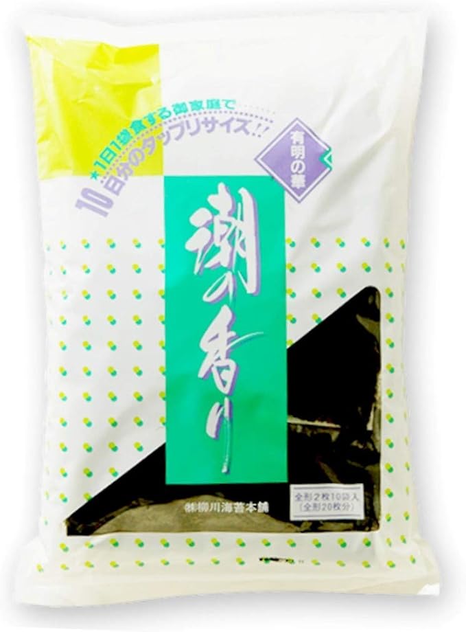 Amazon 柳川海苔本舗 味付け海苔 潮の香り 味付のり 全形枚分 2切4枚入 10袋 柳川海苔本舗 味付けのり 通販