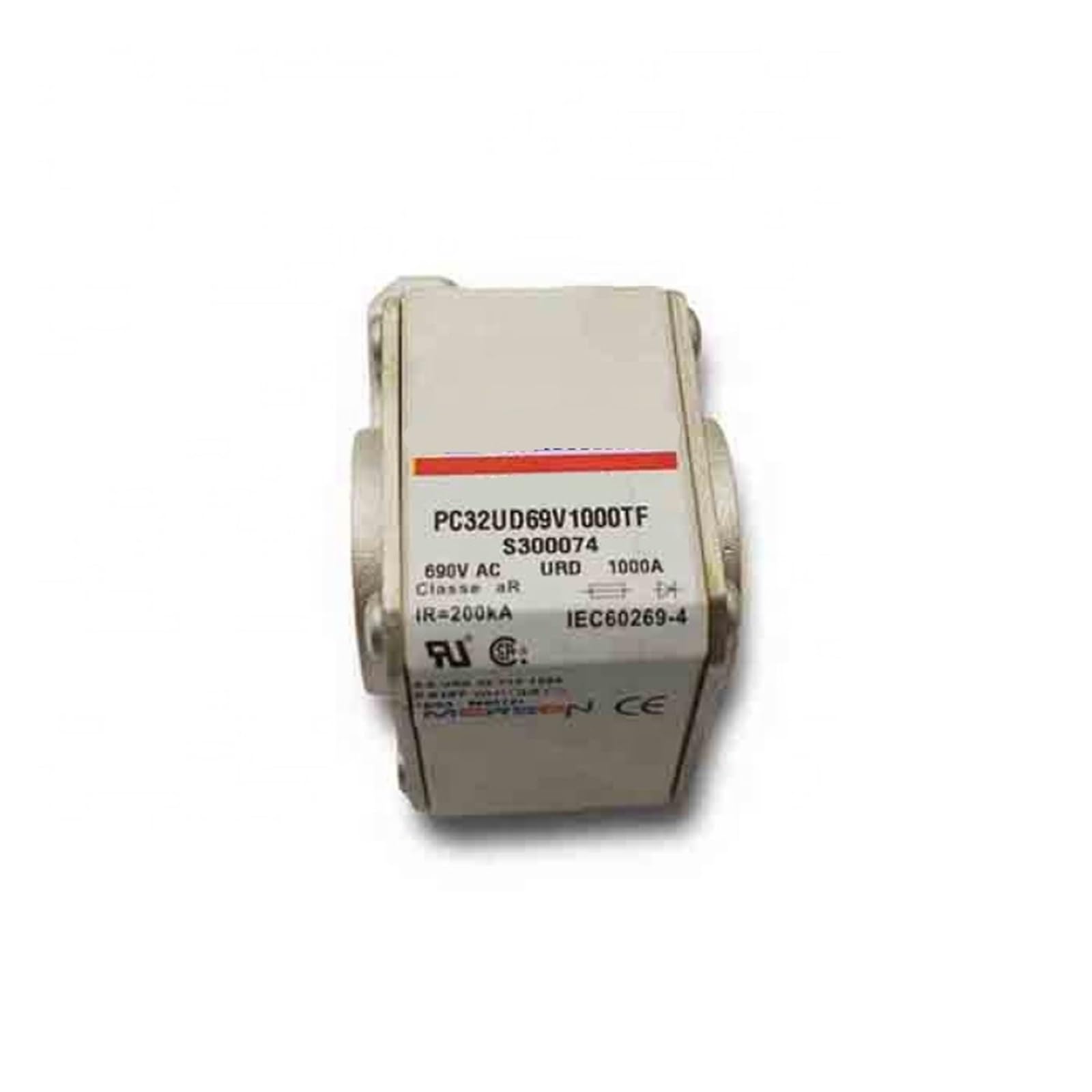 Fusibile Termico ceramico PC32UD69V700TF da 700 A 690 V, Corpo Quadrato