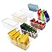 Kurtzy Bac Rangement Frigo et Placard (Lot de 8) - Boite Rangement Refrigérateur 20 cm sans BPA - Bac en Plastique Transparent pour Organiser Salles de Bains, Congélateur, Placard et Tiroir