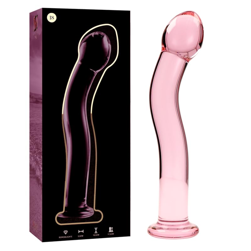 NEBULA SERIES BY IBIZA - Model 18 Dildo Borosilicate Glass 18.5 X 3.5 CM Pink