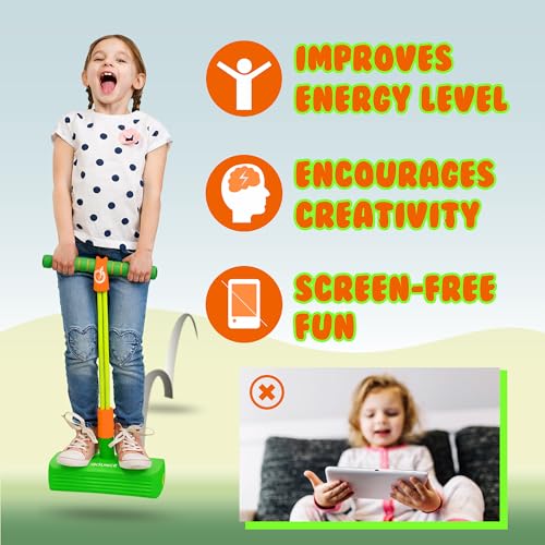 Image of New Bounce Pogo Stick for Toddlers, Foam Jumper, Ages 3+ | Foam Jumper, Age 3,4,5,6,7,8, Outdoor Jumping Toys, Birthday Gift for Toddler Girls and Boys