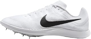 Nike Zoom Rival Track & Field Distance Spikes (FZ9653-100, White/Metallic Silver/Black)