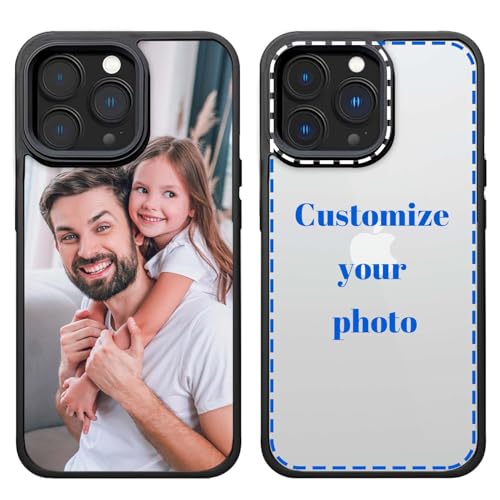 COOZEBRA Coque personnalisée, Créez Votre Coque Personnalisable avec Photo, Compatible avec Apple iPhone 17 16 15 14 13 12 11 Pro Max