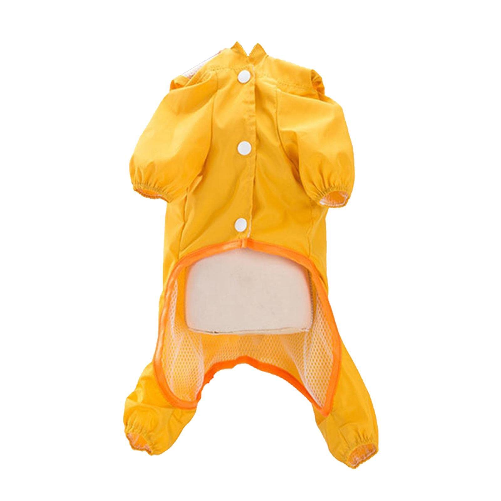 GAH Enterprise Pet Dog Puppy Raincoat Hooded Rain Coat Waterproof Jacket Raincover Clothes Yellow M (B0BGL2SPLW) Amazon Price History, Amazon Price Tracker