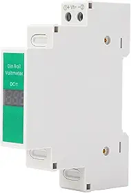 Wattímetro Digital Trilho Din Dc Dc Medidor de Energia Elétrica Medidor de Energia Display Digital Suporte do de Medição Display Wattímetro Trilho Din Volta Rail V