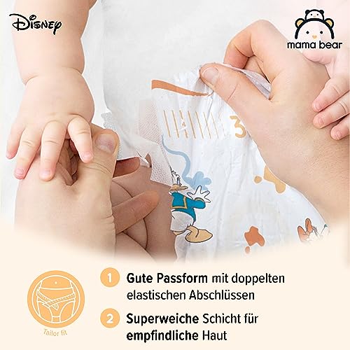 Amazon-Marke: Mama Bear Disney Ultra Dry Windeln, Größe 3 (4-9 kg), weiß, 86 Stück, 1er-Pacl