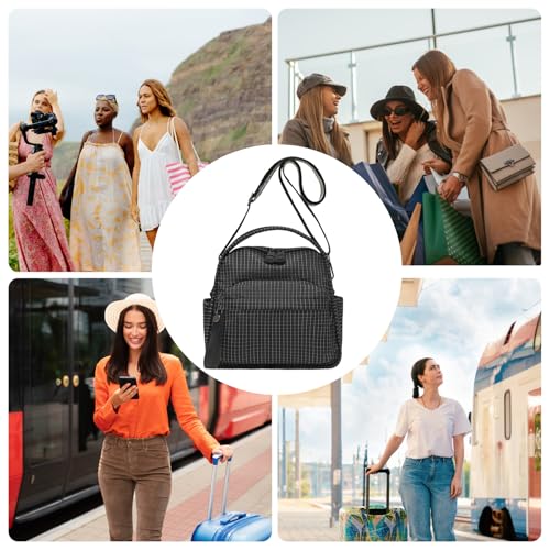 Cartera de gran capacidad elegante en bolso de mano resistente estilo cuero 4