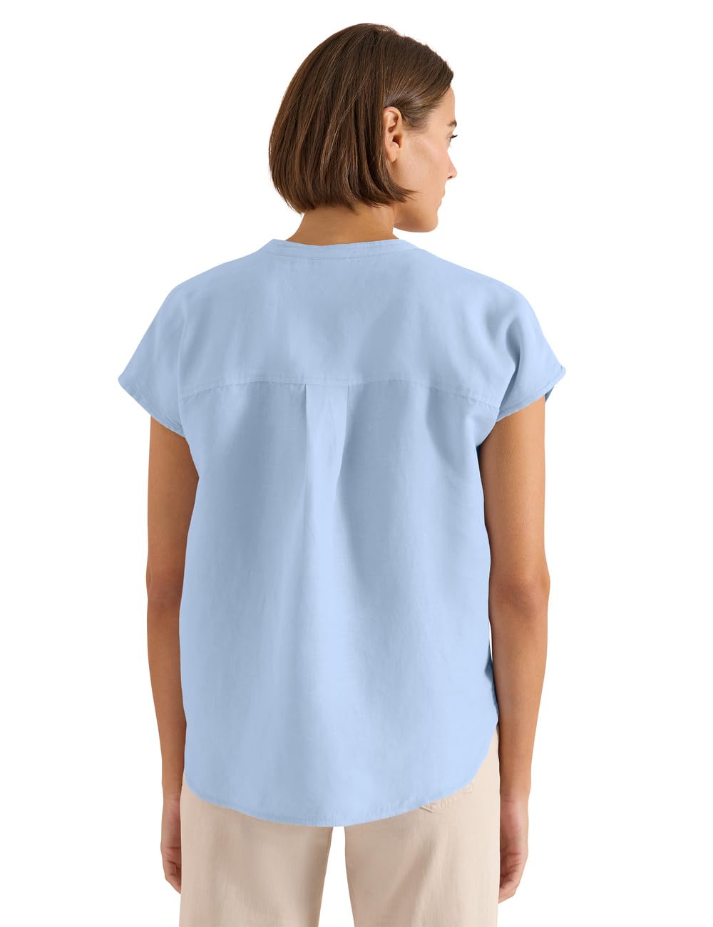 Cecil Dropped Shoulder Bluse aus Leinenmix