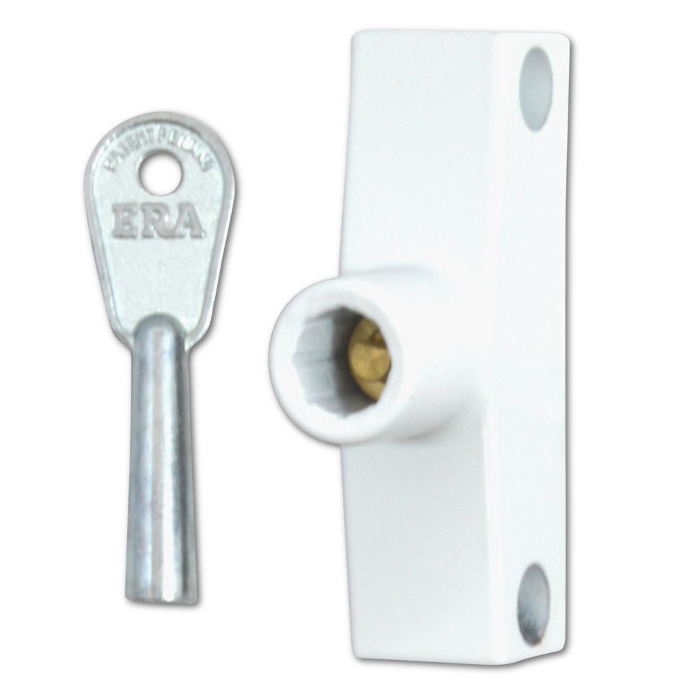 Era White 801 Automatic Window Snap Lock - Standard Key 1 Lock + 1 Key