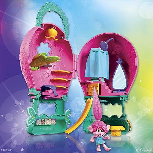 DreamWorks Trolls World Tour Tour Balloon, Toy Playset with Poppy Doll, with Storage and Handle for On-the-Go Play, Girls 4 Years and Up