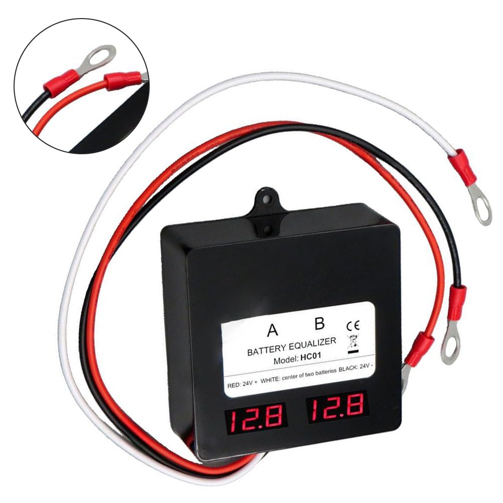 Bilanciatore batteria 24V 48V con monitor LED, compensazione corrente bidirezionale, bassa tensione scollegare serie batterie collegate