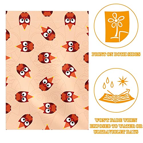 Drapeau de jardin hibou double face en polyester pongé résistant - 2