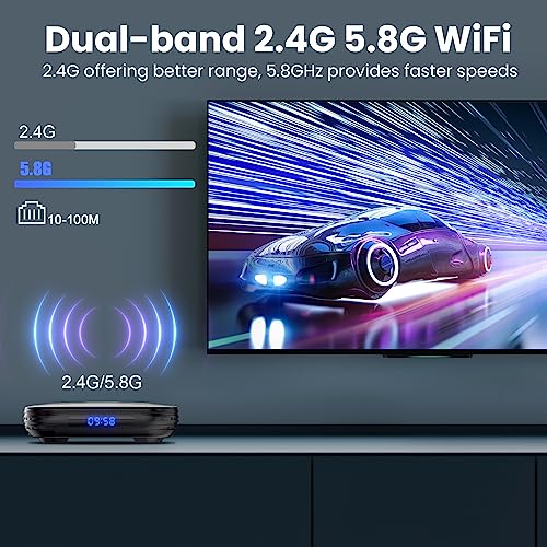 Transpeed 8K 64GB Android Tv Box 12.0 4Gb 64Gb Tv Box Android 2024 Support 8K Dual-Wifi 2.4G 5.8G Android Box H618 Chipset thumb #3
