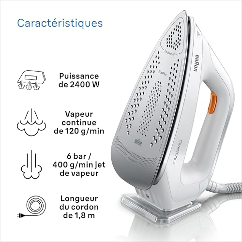 Centrale Vapeur Braun IS3132WH – 2400 W, Pression 6 Bars, Réservoir 2 L - vue 5