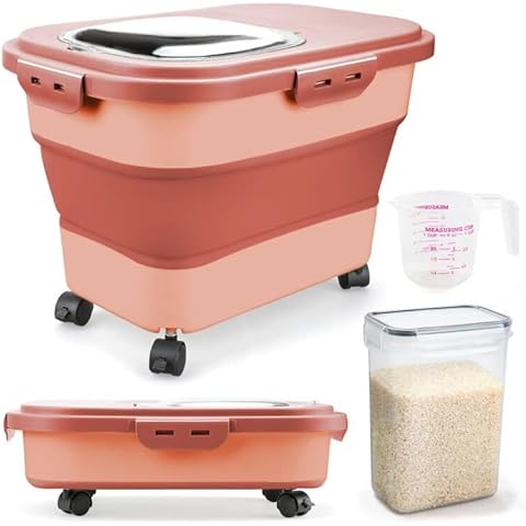 Komzon Collapsible Rice Storage Container Cover