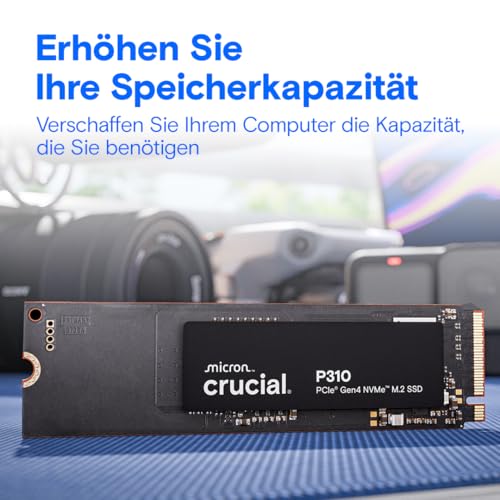 Crucial P310 SSD 4TB M.2 2280 PCIe Gen4 NVMe, bis 7.100 MB/s, für Laptop, Desktop PC & Handheld-Spielekonsolen… – Ansicht 3