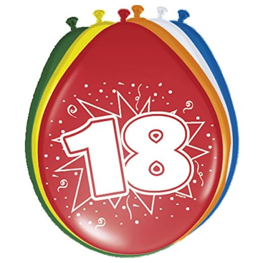 Folat - 18 års ballonger - 8 st