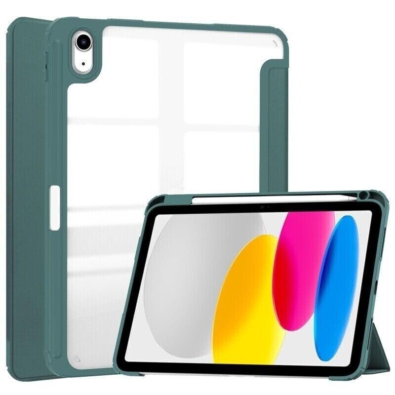 Protection iPad Air 11 M2 2024 Vert Foncé Étui Rabat