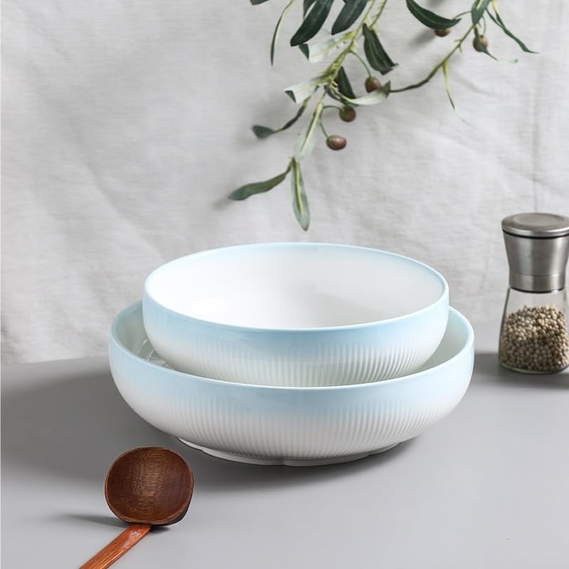 Miski do zupy ceramiczna duża miska na zupę restauracja miska na ryby okrągła salaterka nowoczesna minimalistyczna miska nadaje się do chili, gulaszu wołowego miski obiadowe (S)