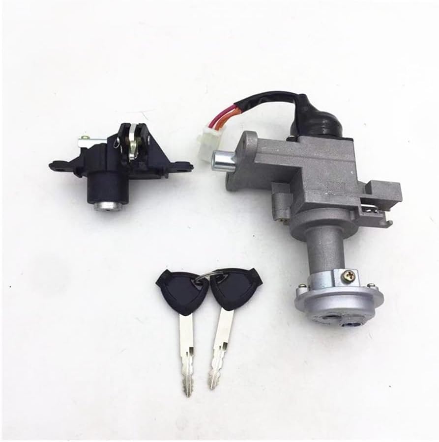 Motorcycle Bicycle Lock Ignition Switch with 3-Wire for LI125 LI125R HJ125T-18 125cc