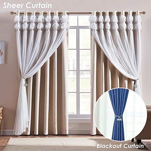Remunkia Magnetic Curtain Holdbacks Drapery Tiebacks: 2Pack 16 Inch Tie Backs Holdback for Blackout Sheer Window Treatment, White, Upgrade - Image 3