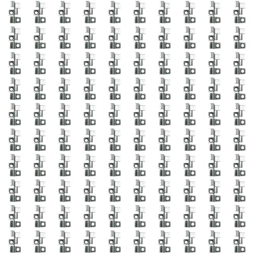 100pcs Decking Clip Stainless Steel Fastening Set for Composite Deck Boards with Hide T Clip and Sturdy Screws