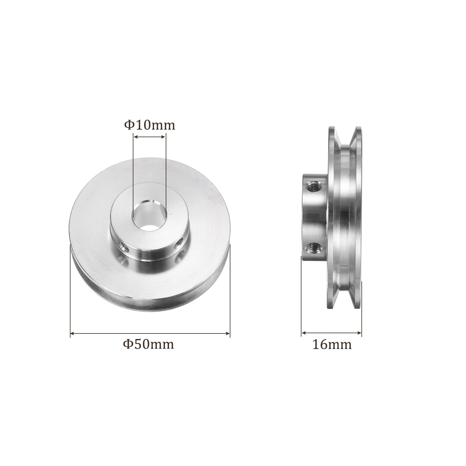 Kozelo Katrol – [boring 8 mm x buitendiameter 20 mm] V-groef