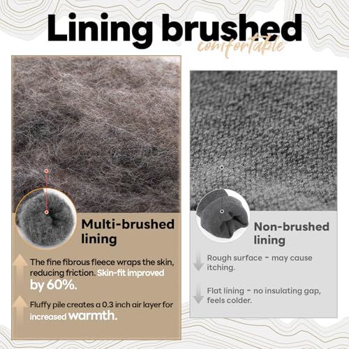 Alpaca Socks for Men and Women, Heavyweight Thermal Thick Warm Alpaca Wool Boot Sock for Hunting, Hiking, Moisture Wicking4