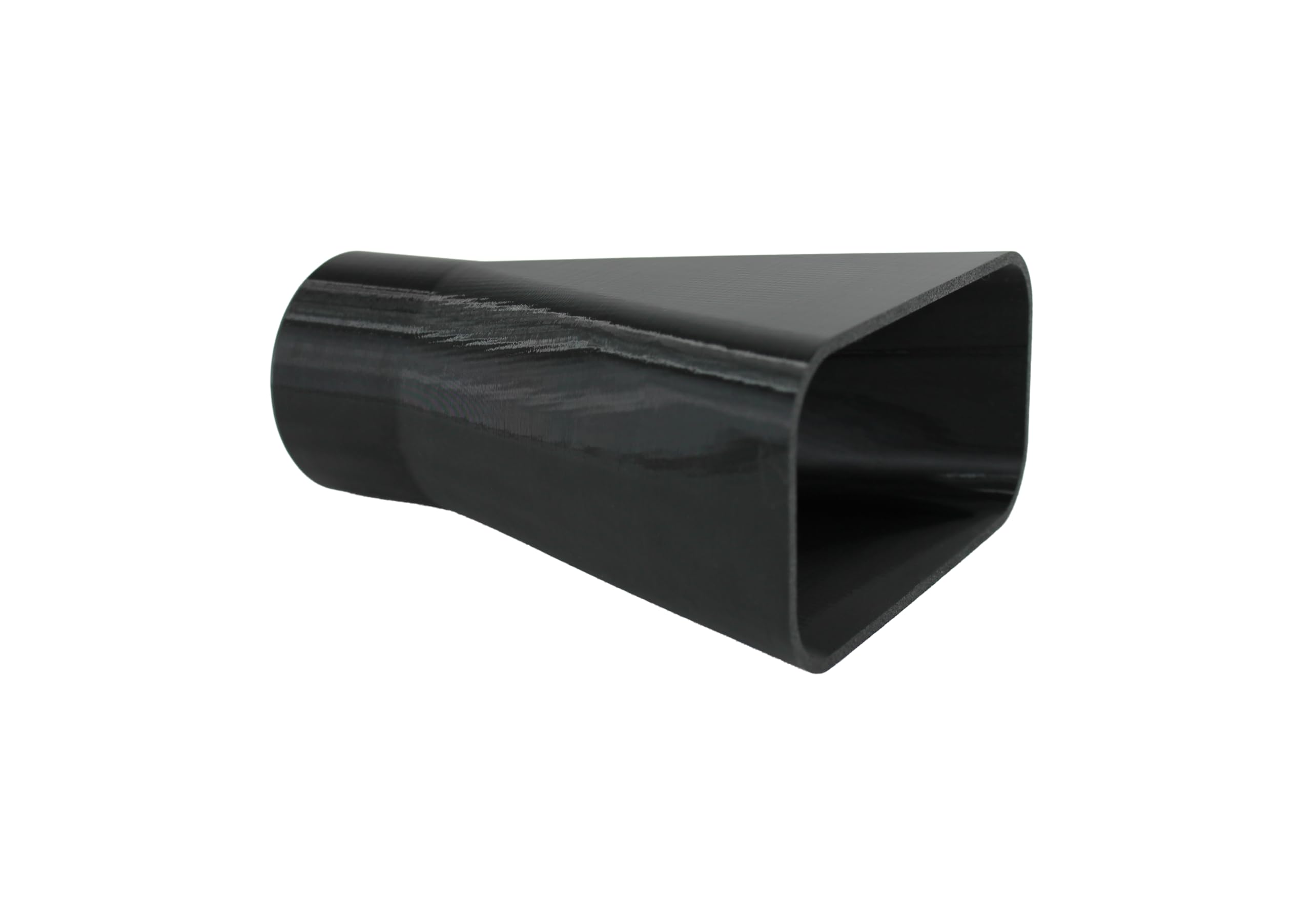 DRUCKKRAFT Absaugdüse klein 110mm x 55mm – DN50 Anschluss | Absaugtrichter | Werkstatt | Absauganlage | Absaugung | langlebig und robust | PETG, rechteckig, schwarz, bis max. 70°C