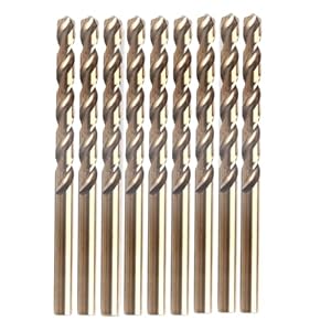 DekoTech 6mm Kobalt Spiralbohrer Set, 10 Stück