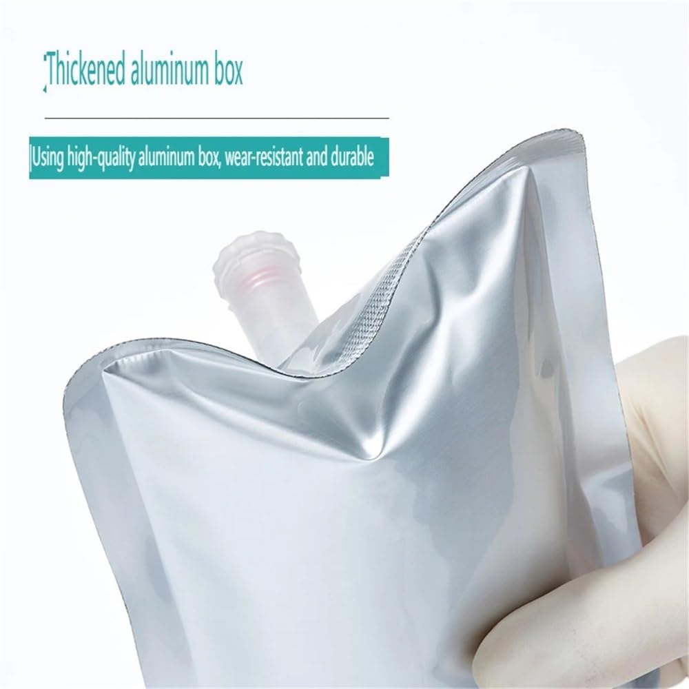 Cristalería de Laboratorio Bolsas de muestreo de papel de aluminio con doble válvula (5 unidades, 0,1/0,5/1/2/3/5/10/15 l)(8L Double valve)