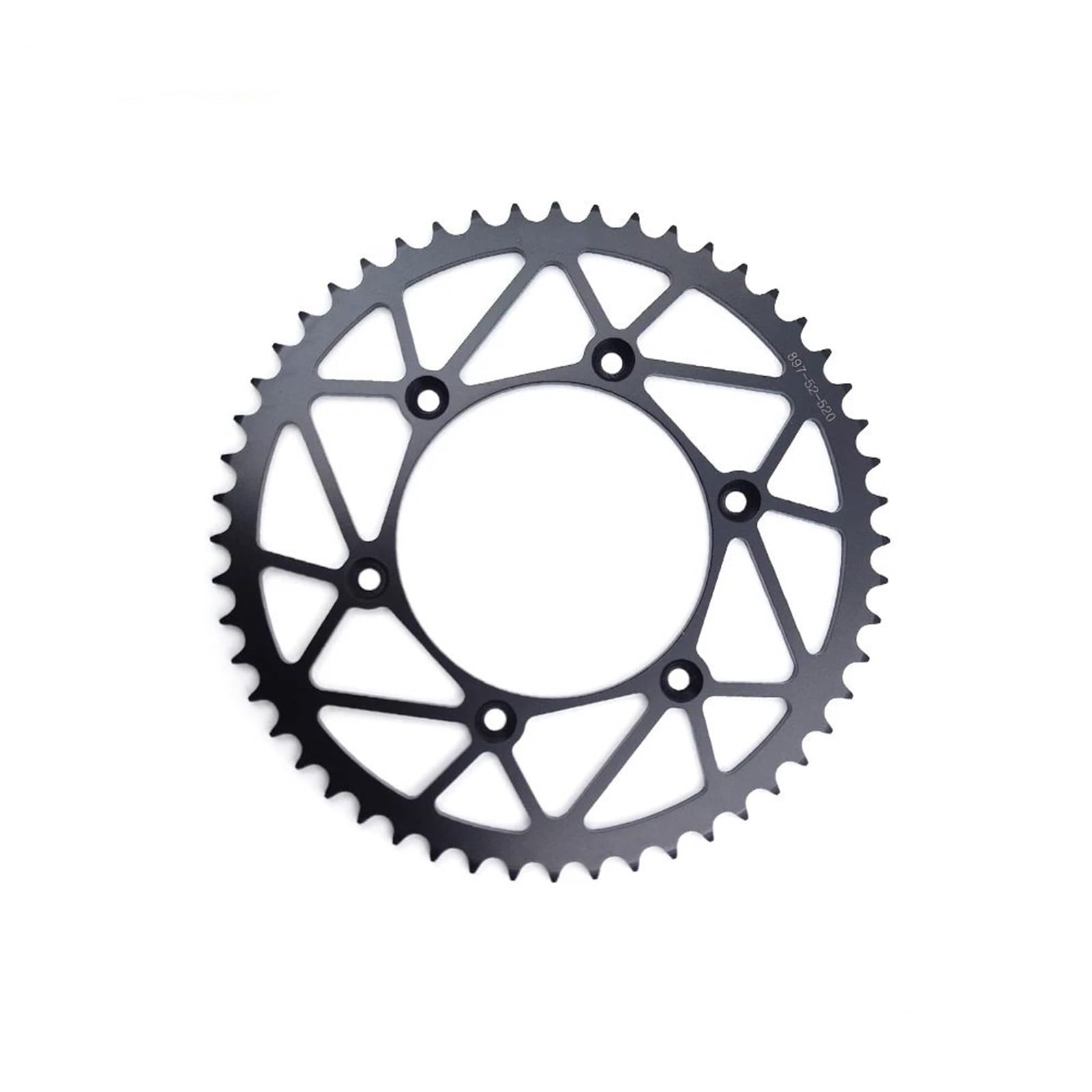 NKURTPC Motorcycle Sprocket For Dirt Pit Bike Motorcycle 520 Chains 48T/50T/51T/52T Rear Sprockets Steel Back Sprocket Cog(K 52T)