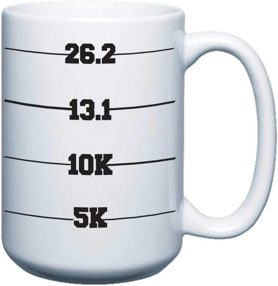 VictoryStore Runners Coffee Mugs (Runner's Measurements) Marathon Mug