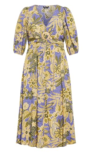 Image of City Chic Women's Plus Size Maxi Dress - Daydream Print