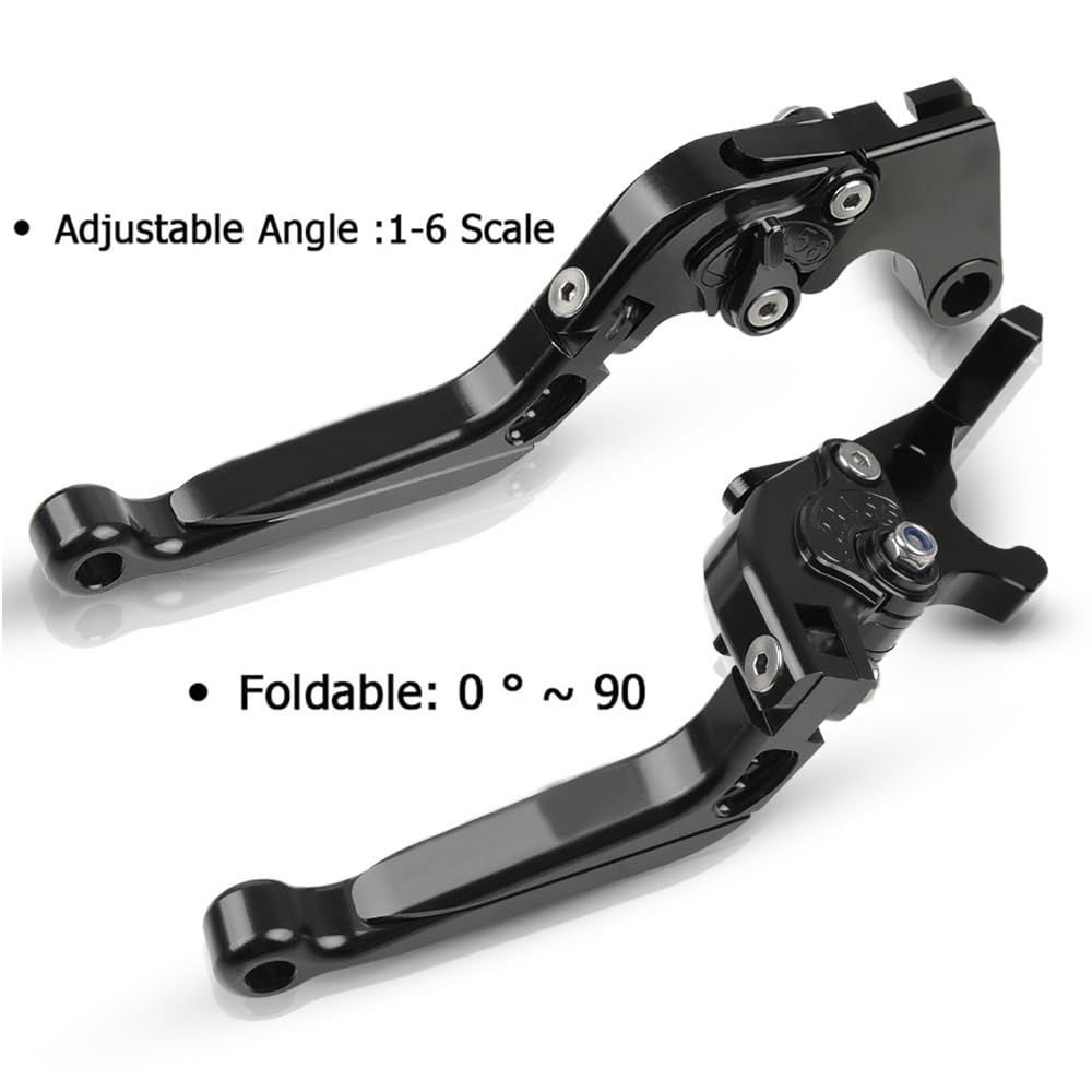 Regolabile Moto Leve Freno e Frizione Per Hornet CB599 CB600F CB 599 CB 600 F CB919 CB900F CBR600F2.F3.F4.F4i CB400 CB400SF CB400VTEC -Nero