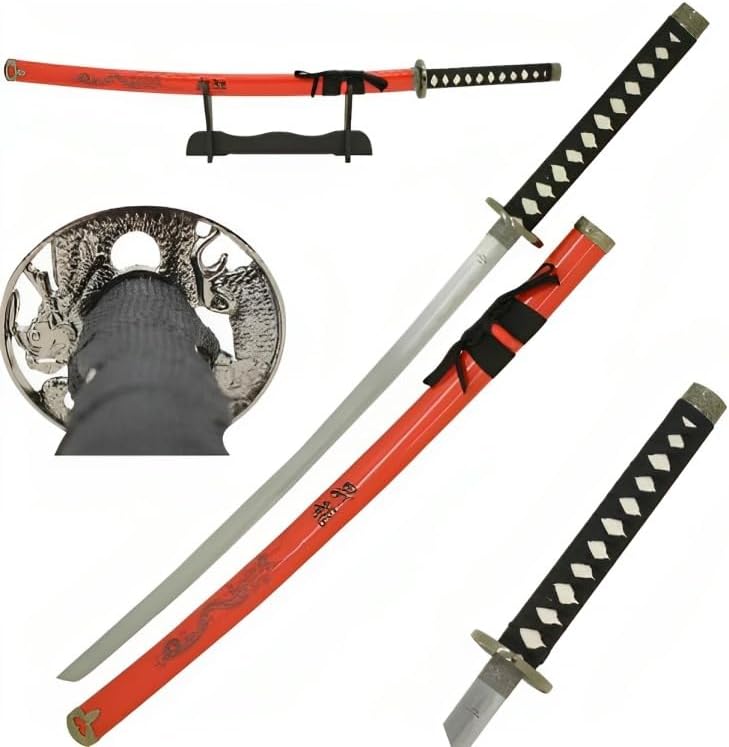 Snake Eye Tactical Espada samurái katana de dos tonos con soporte de espada gratis