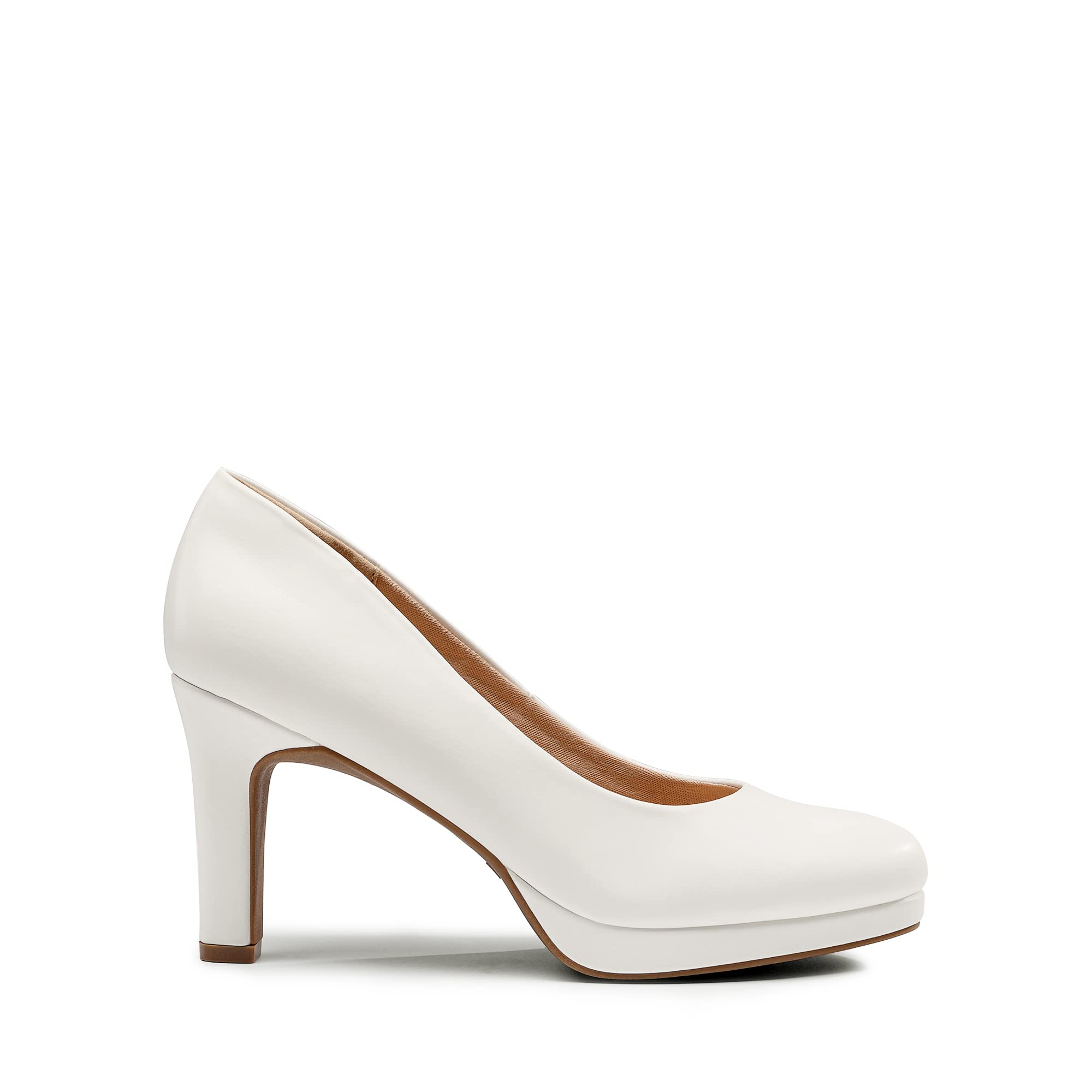 DREAM PAIRS Scarpe Eleganti con Tacco Alto Comodo Salone per Donna Tacchi Alti Classici per con Piattaforme per Feste di Lavoro Aziendali SDPU2365W-E