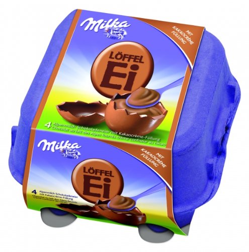 Milka Löffel Ei mit Kakaoceme : Amazon.de: Lebensmittel & Getränke