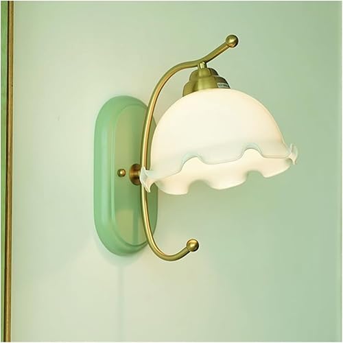 Miniatura 1 de Lámpara de noche verde minimalista de cristal blanco nórdico para sala de estar E26E27