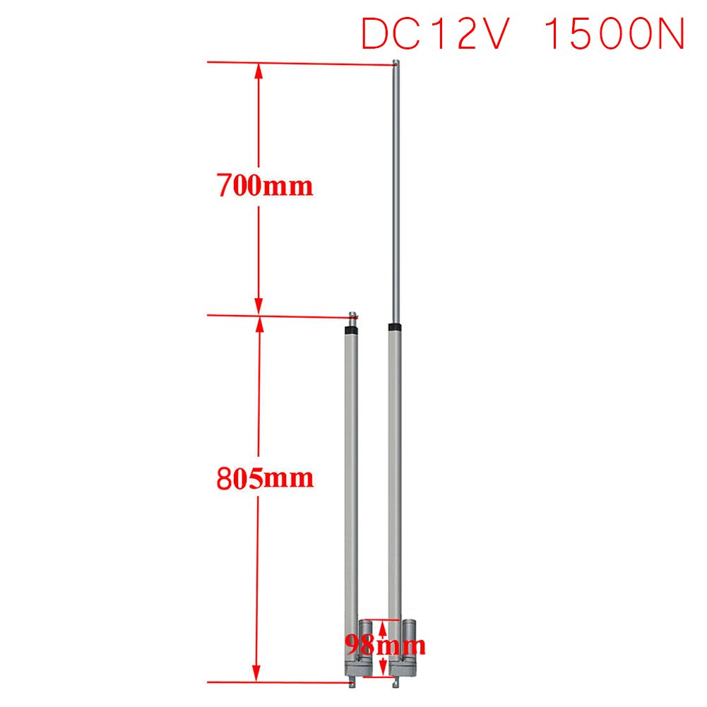 Newsmarts 28inch Heavy Duty Electric Linear Actuator (28